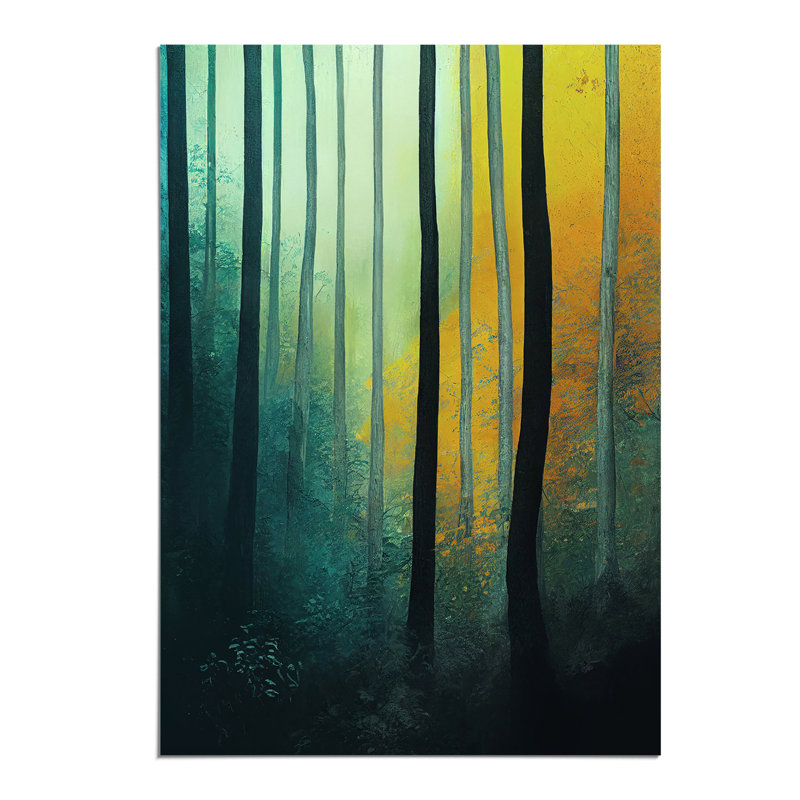 A Colourful Forest No.5 - Wall Art, Paper, 42cm H x 29.7cm W, No Matte