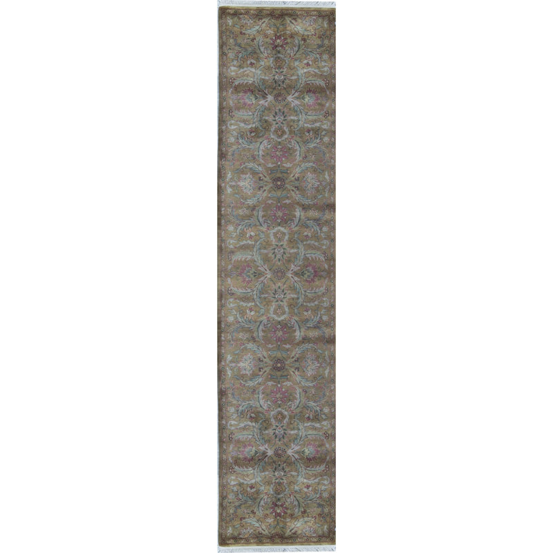 Wool Damask Area Rug