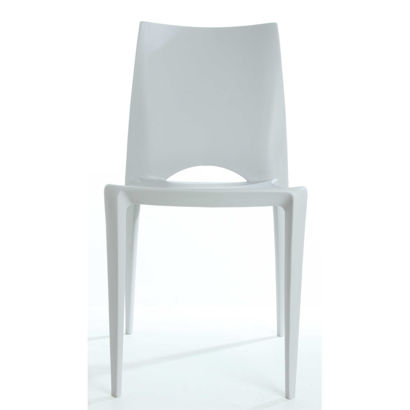 Ruzicka 18'' H Stacking Side Chair, Light Gray