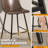Nevaeah Upholstered Counter Stool with Metal Frame-954235859-942145353
