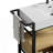 FORTE 36" Industrial Style Modular Bathroom Vanity With A Robust Metal Frame, Topped With A Seamless, Easy-To-Clean Artificial Stone Basin, Without Drainage And Faucet, KD-1391143314-1391143308