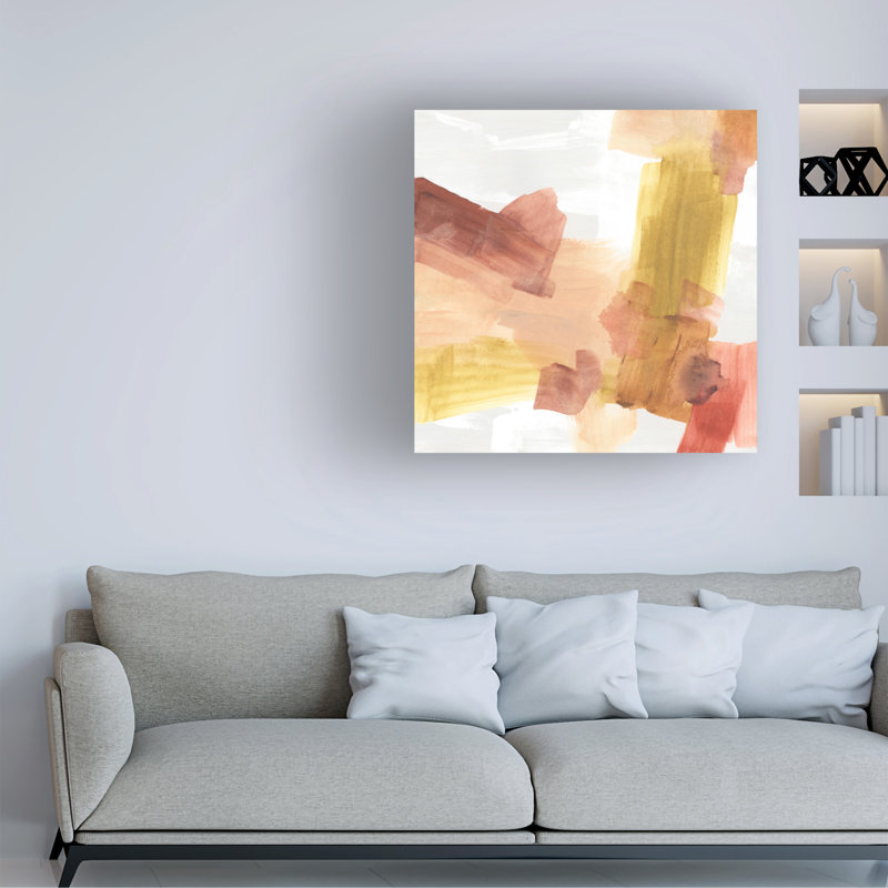 Art mural sur toile tendue - "Plenty I" de June Erica Vess pour décoration de salon, de chambre à coucher ou de bureau - 24 x 24