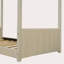 Lit simple en velours