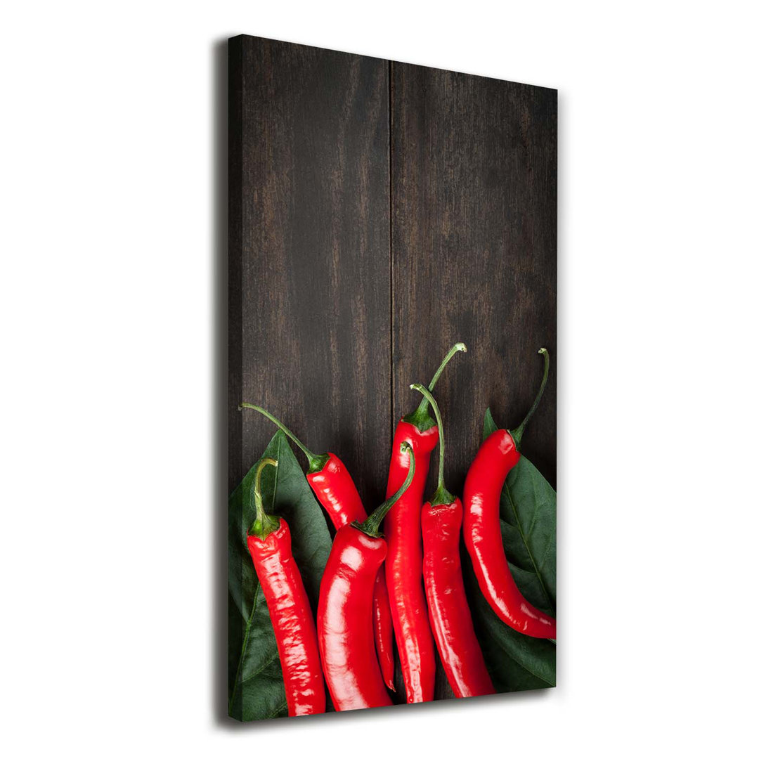 Chili Peppers - Kunstdrucke auf Leinwand - Wrapped Canvas