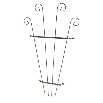 Aceituno 148cm H x 88cm W Metal Fan Trellis
