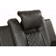 Ensemble de 3 fauteuils inclinables modernes à DEL en similicuir avec appuis-tête réglables et éclairage ambiant