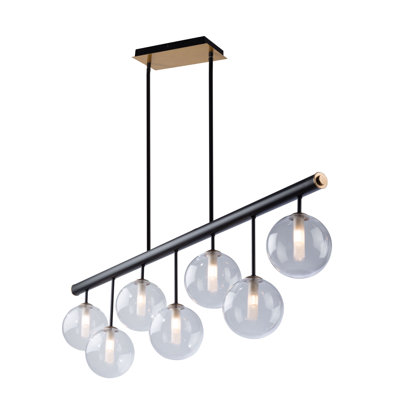 Lustre géométrique unique à 7 lumières Aurelia