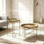 Ensemble de tables d'appoint, table basse ronde élégante, table de présentation, table de bout de table, ensemble de petites tables basses, ensemble de tables basses rondes (ensemble de tables basses rondes seulement)