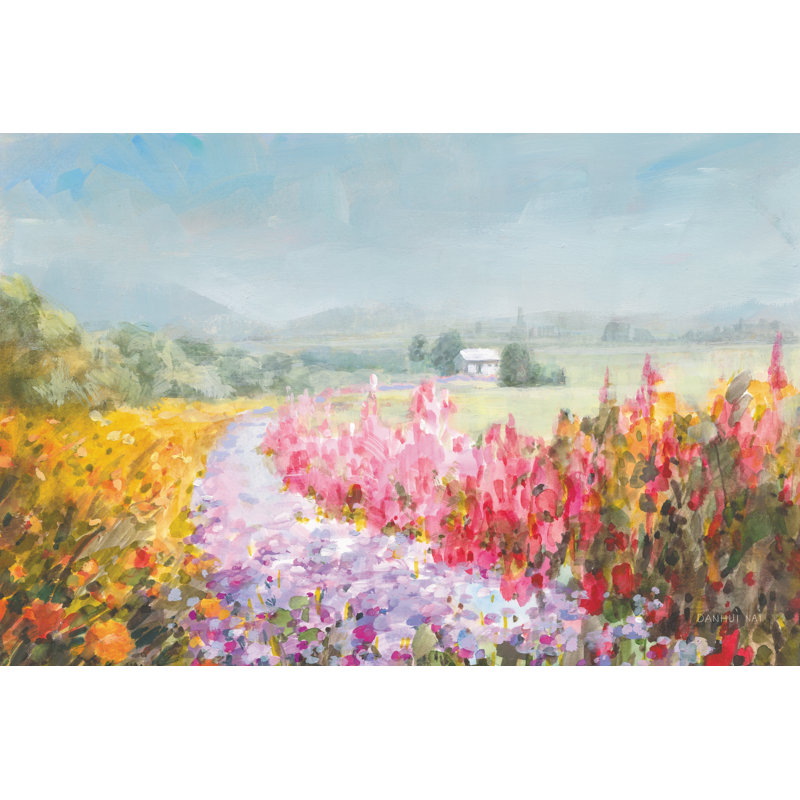«Drift Garden» par Danhui Nai - Peinture, H 20 po x l 30 po, Toile tendue
