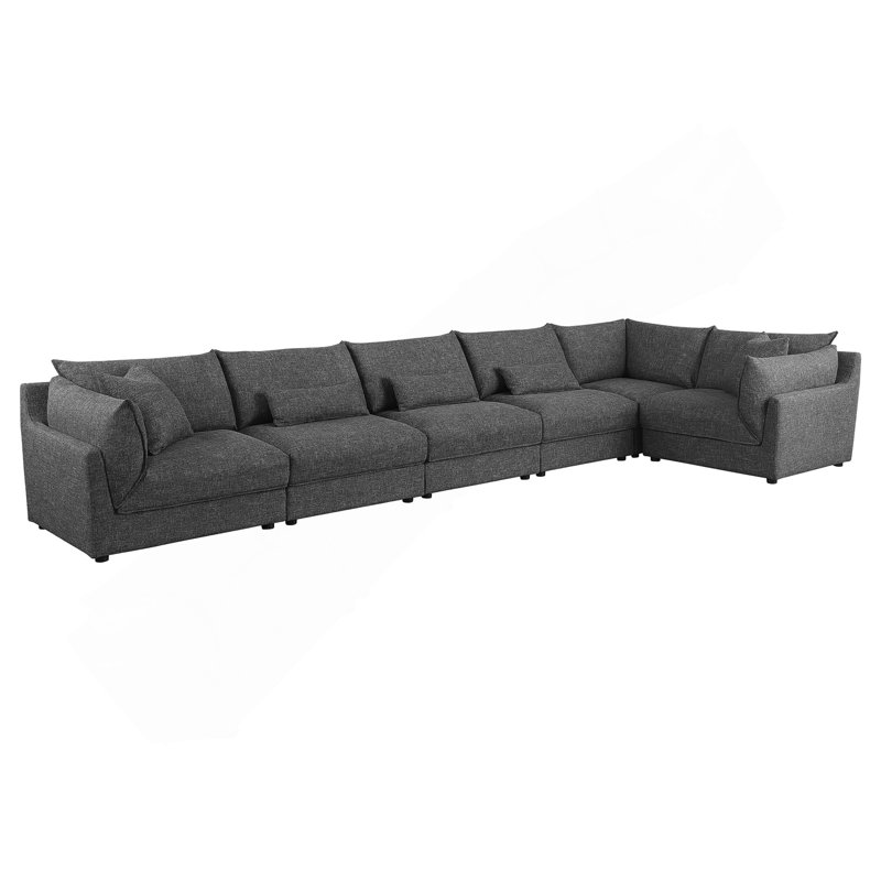 Canapé modulaire rembourré 6 pièces Tomasina