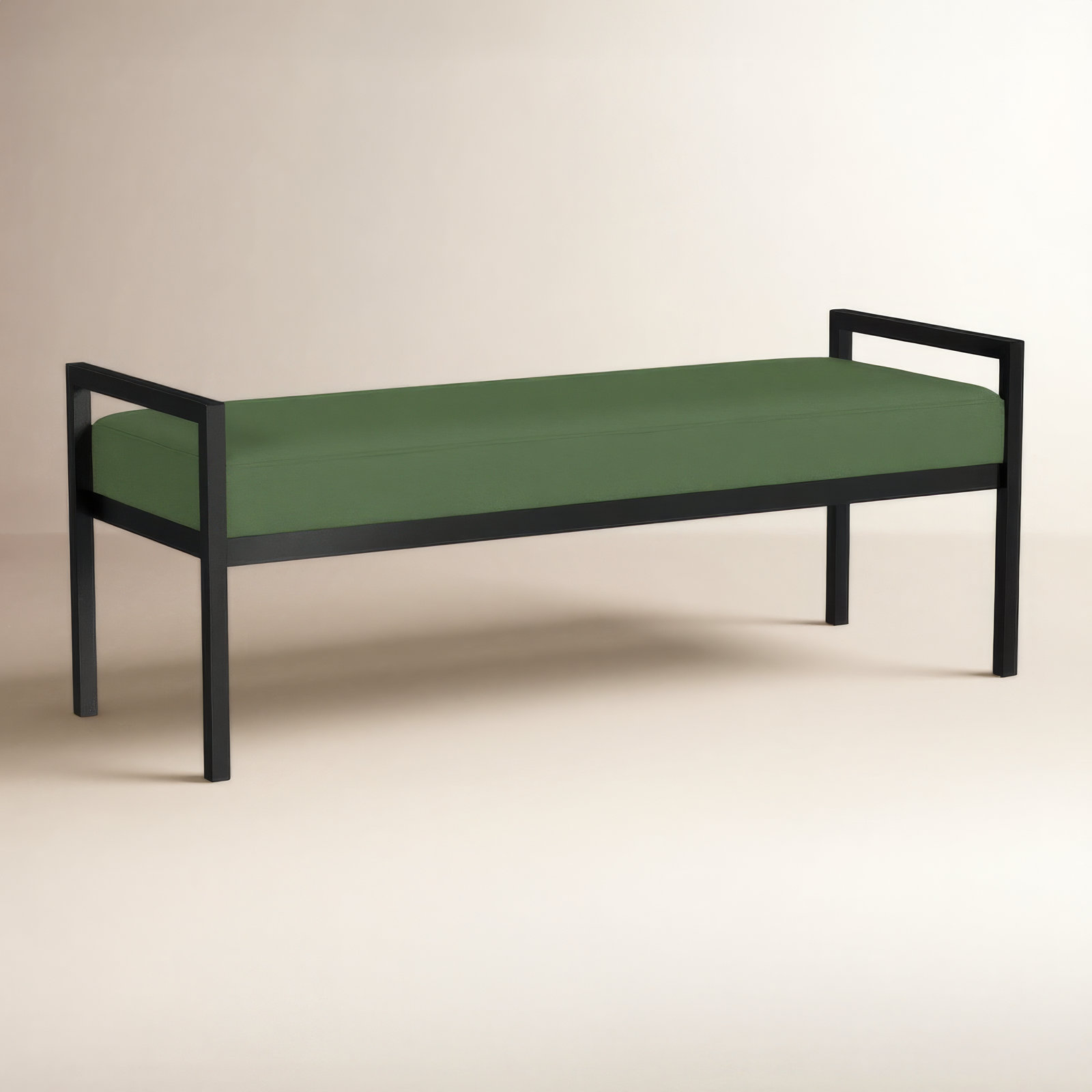 Loxe Bench, Loden Green Velvet