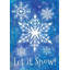 Drapeau de jardin saisonnier flocons de neige-123841253