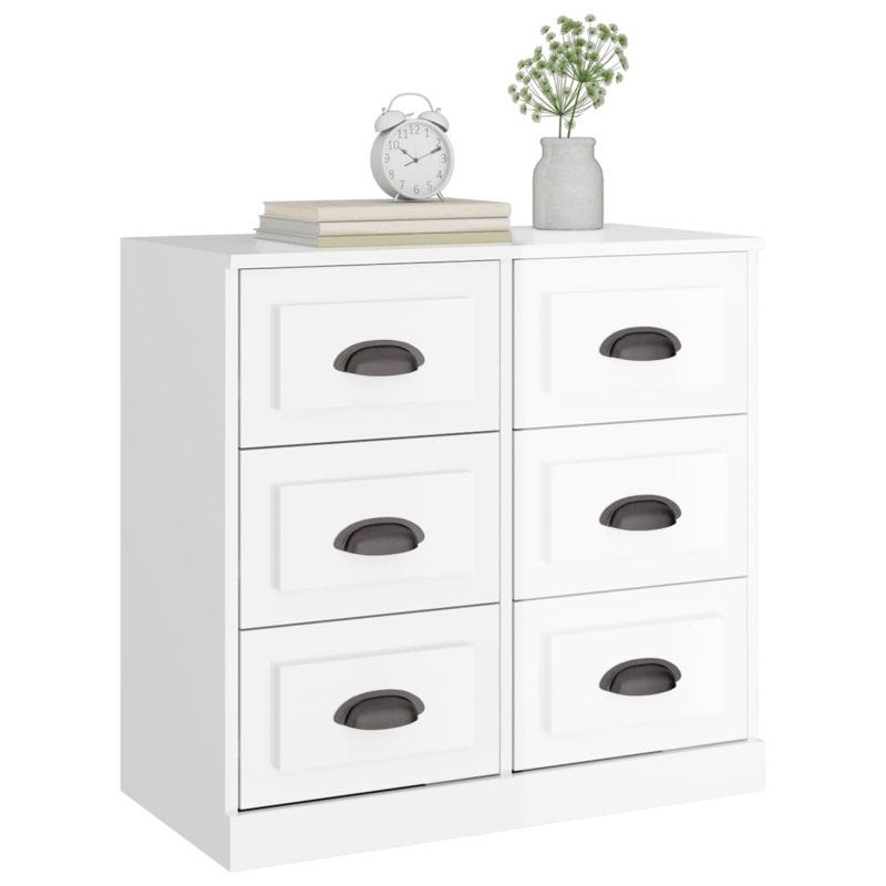 Dauntsey 70 Cm Wide Sideboard, High Gloss White