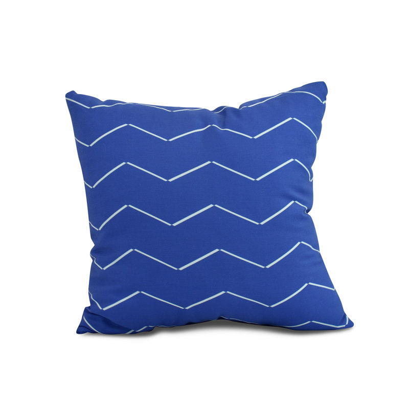 Housse et insert de coussin carré Palm Beach, 16 po x 1 po, Bleu royal
