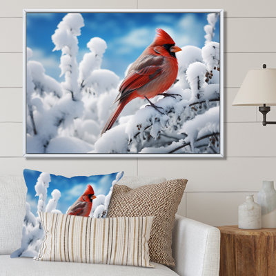Canada, cardinal rouge, Winter Wonderland II - reproduction