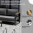 Outdoor Sectional Sofa Set 5-Person, All-Aluminum Frame Patio Conversation Set with Woven Fabric Cushions & Coffee Table, Rust-Proof Modular Outdoor Furniture for Backyard, Deck, Porch
