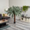 6 pi Arbre artificiel Cycas, résistant aux rayons UV (intérieur / extérieur)