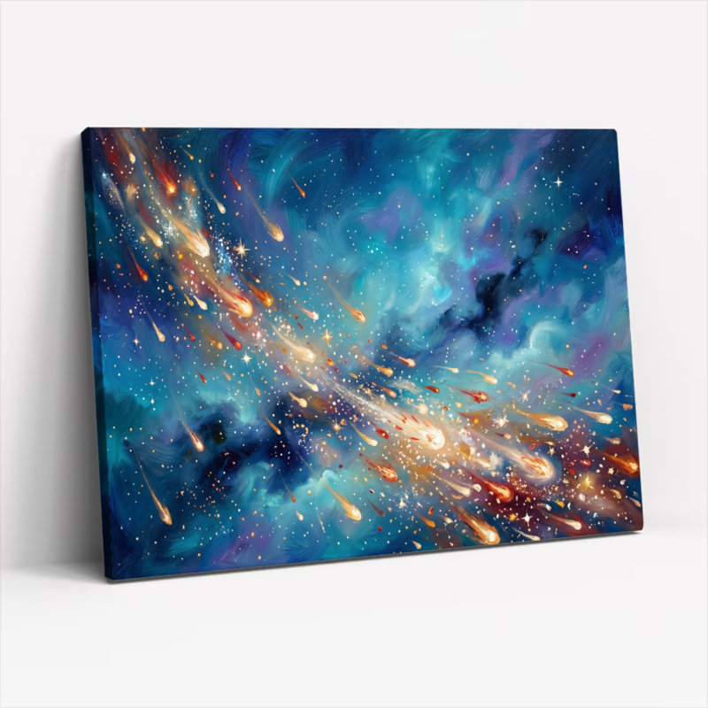 Ensemble d'une toile murale « Tempête galactique », 16"H x 24"W, Wrapped Canvas