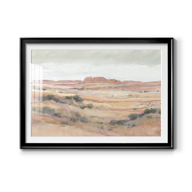 " Southwest Landscape II ", 42.5" W x 30.5" H, Black