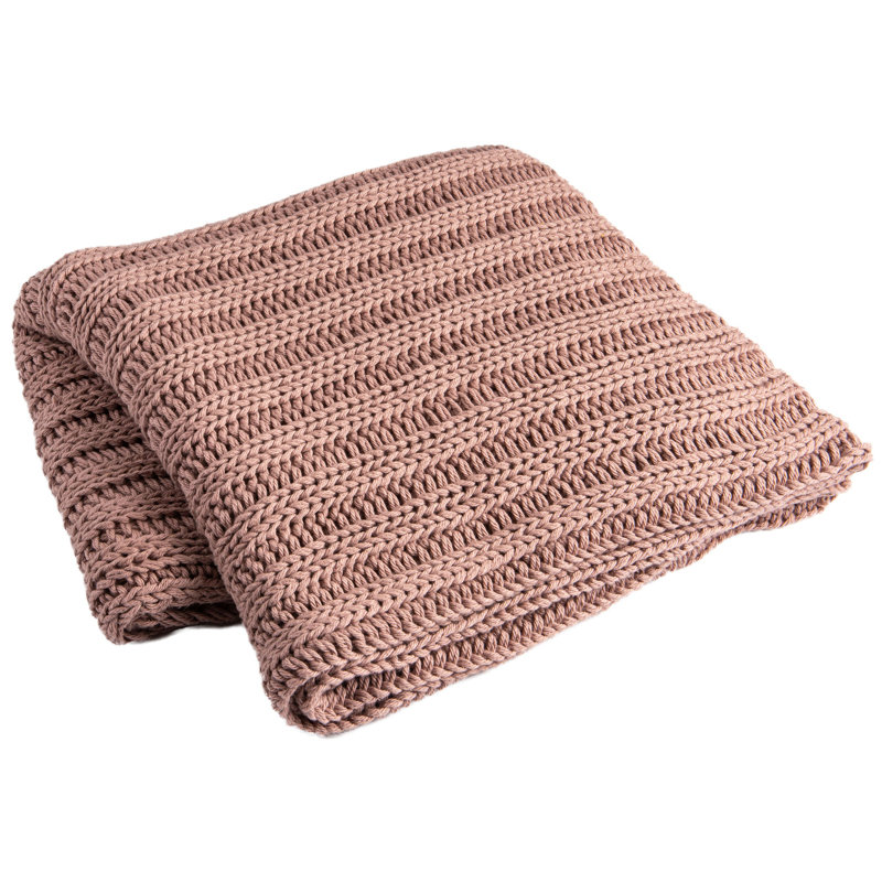 Chunky Knit Channel Throw