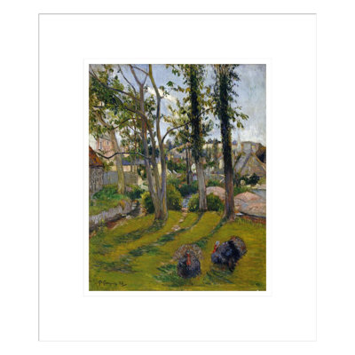 Les Dindons (Pont Aven Landscape) 1888 par Paul Gauguin - Estampe numérique encadrée