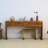 65.35" Brown Rectangular Solid Wood Console Table