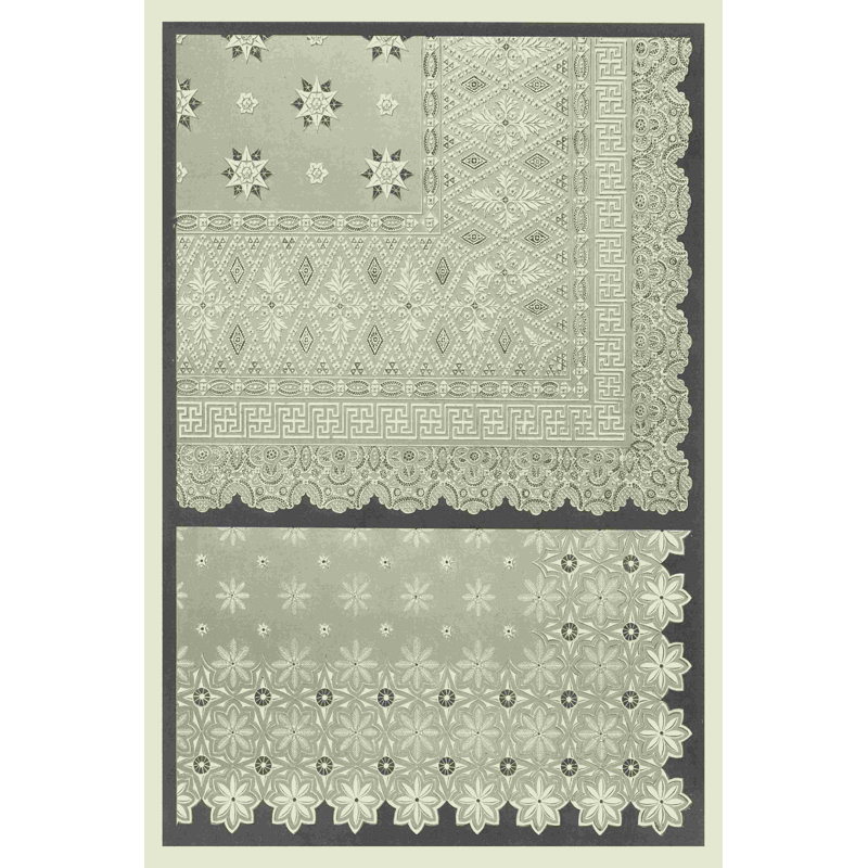 Dentelle rétro I, H 18 po x l 12 po