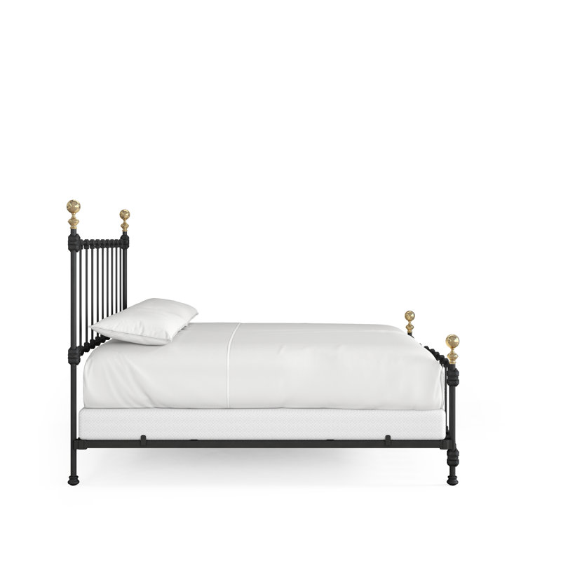 151 Palatial Bed | Complete Standard, King, Gunmetal/Antique Gold