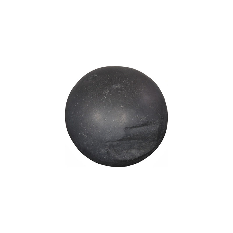 Charcoal Stone Cast Root Floor Ball, Small