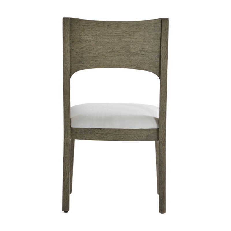Calais Outdoor Dining Side Chair, White Vinyl 6503-000