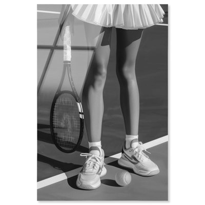 «Tennis Day», reproduction d'art acrylique encadrée par Notoriart, prête à être accrochée, 10 x 15