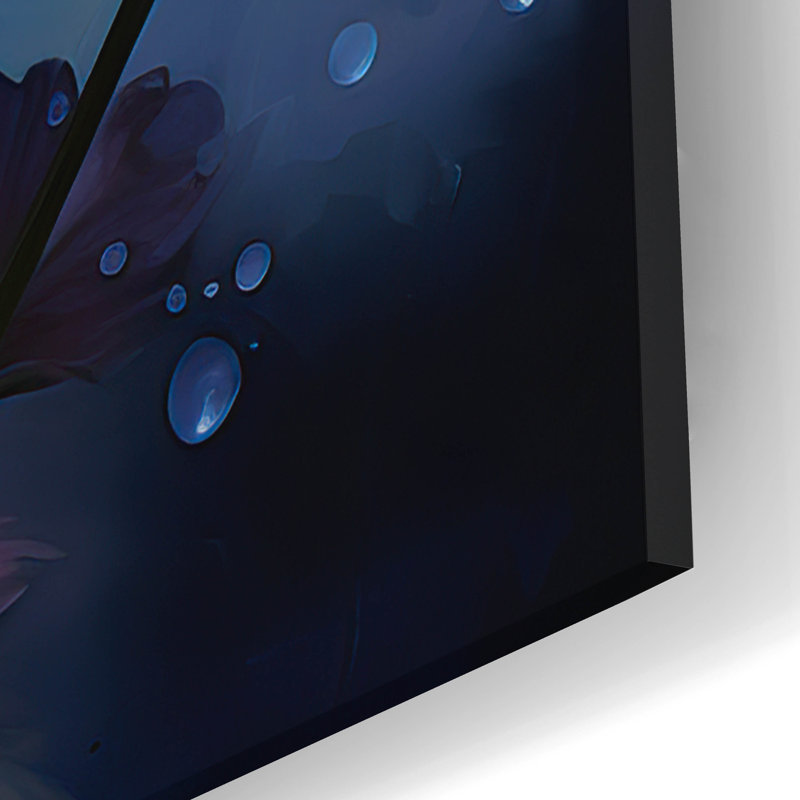 Art mural en verre Winston Porter «Dahlia Pink» par Momart, H 24 po x l 16 po x P 0,2 po