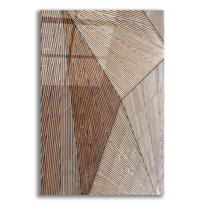 Wooden Structure On Plastic / Acrylic by Design Fabrikken Print