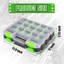 Double Side 34-Compartments Organizer Box with Removable Dividers