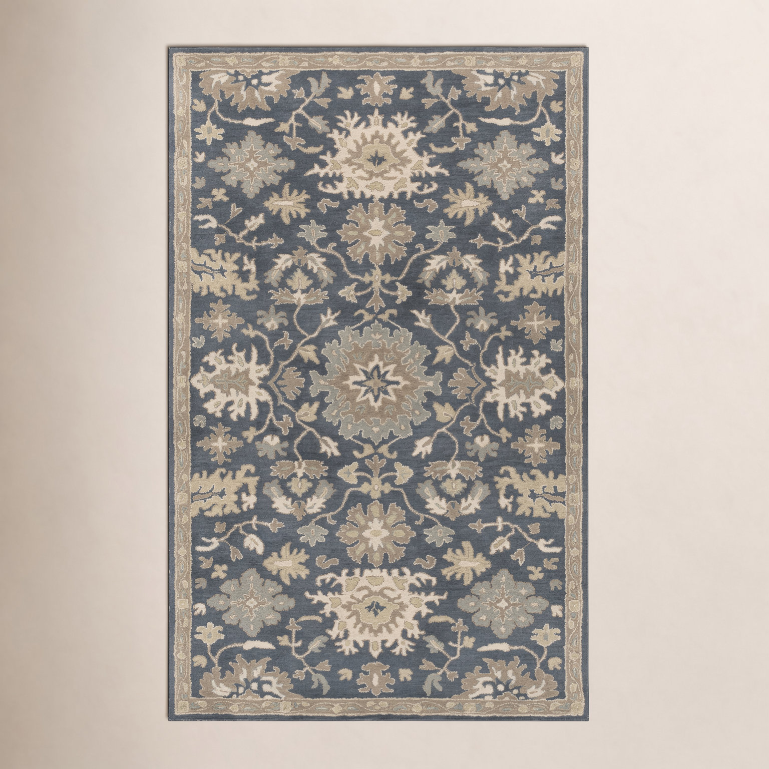 Arden Hand-Tufted Wool Floral Rug, Rectangle 8' x 11'