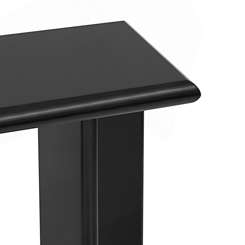 Modern Entryway Table with L-Shaped Legs, Black