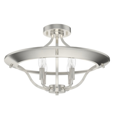 Perch Point 4 Light Semi Flush Mount