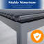 Pergola à persiennes d'extérieur avec DEL, cadre entièrement en aluminium avec persiennes réglables imperméables et système de drainage caché pour patio, jardin-110733986