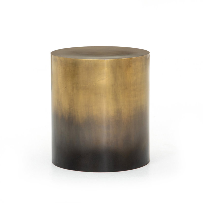 Cameron End Table, Ombre Antique Brass