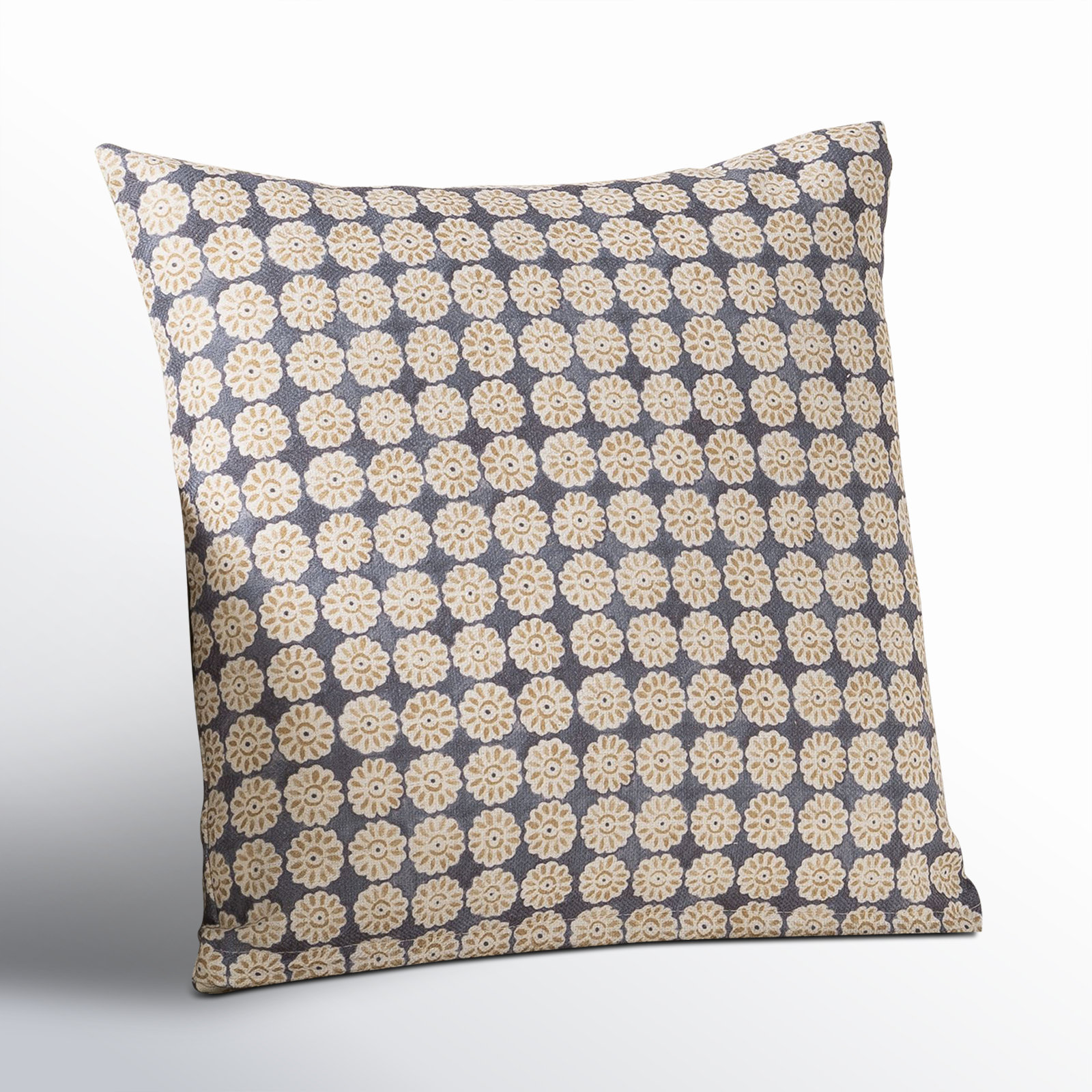 Hansah Pillow, Square 26", Polyester, Ink Geometric