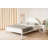 Modern Double Bedstead, Solid White Color, 63.0 x 79.0 inches | 100% Lacquer Painted MDF, Durable and Stylish Design | Perfect for Contemporary Bedrooms, Elegant and Space-Saving Solution-837268218