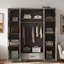 Armoire 4 portes avec 1 tiroir