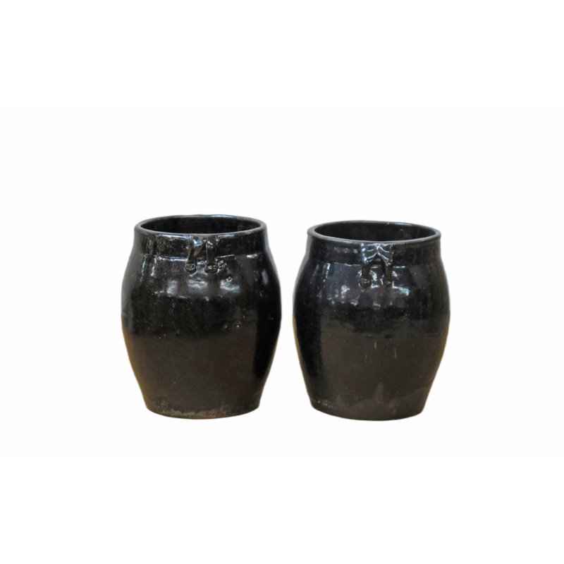Asian Classic Handmade Pottery Table Vase