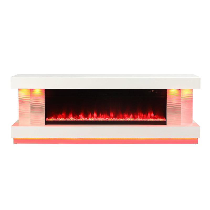 Clumm 71-Inch Tv Stand With Electric Fire Place