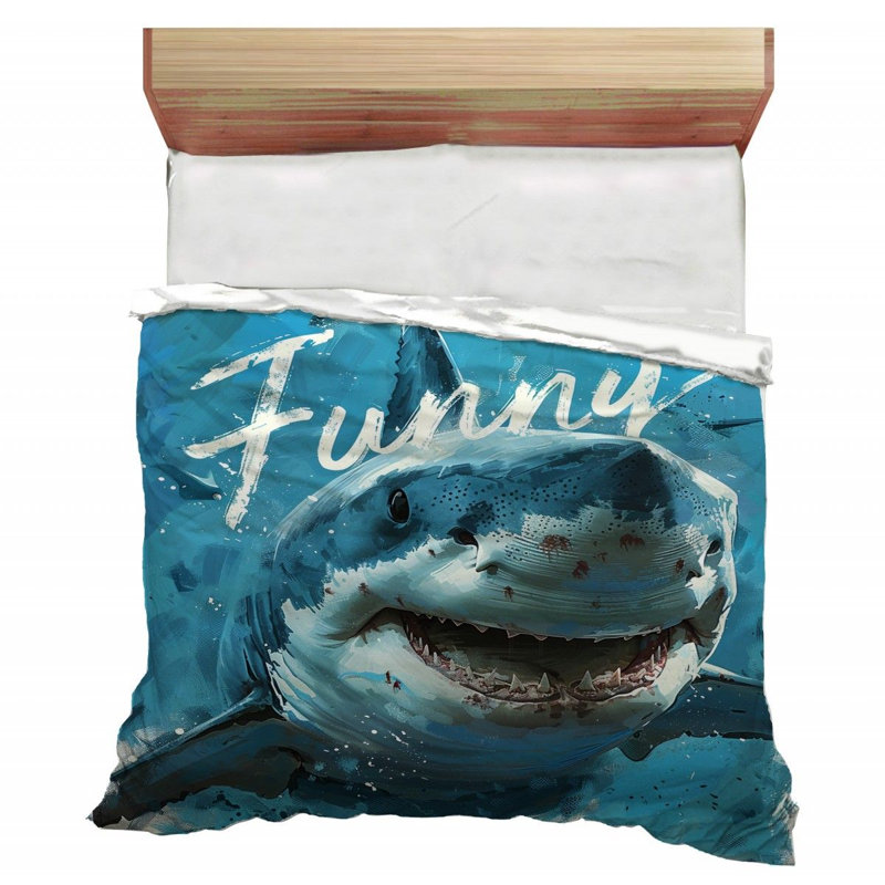 Édredon Shark Bedding représentant une faune humoristique_13287, Édredon grand