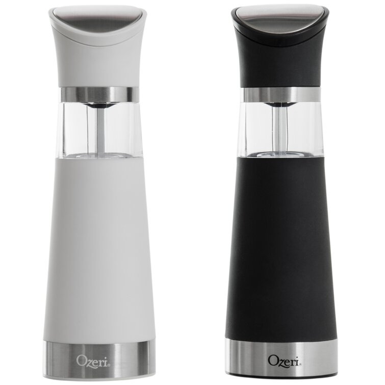  Electric Pepper And Salt Grinder Mill Set With White