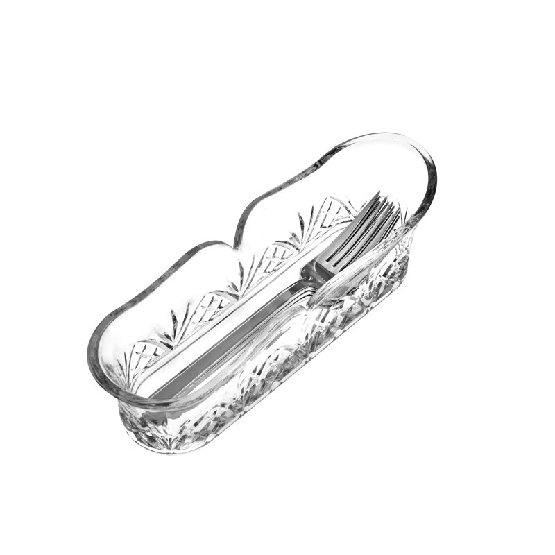 Panier à couverts Dublin Crystal, H 2,75 po x l 10,25 po x P 3 po