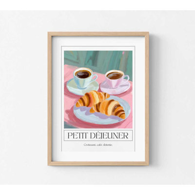 Petit Déjeuner – French Café Breakfast Art Print