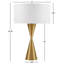 Lampe de table en métal doré