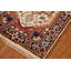 Tapis traditionnel indien ivoire en laine médaillon 2 x 3